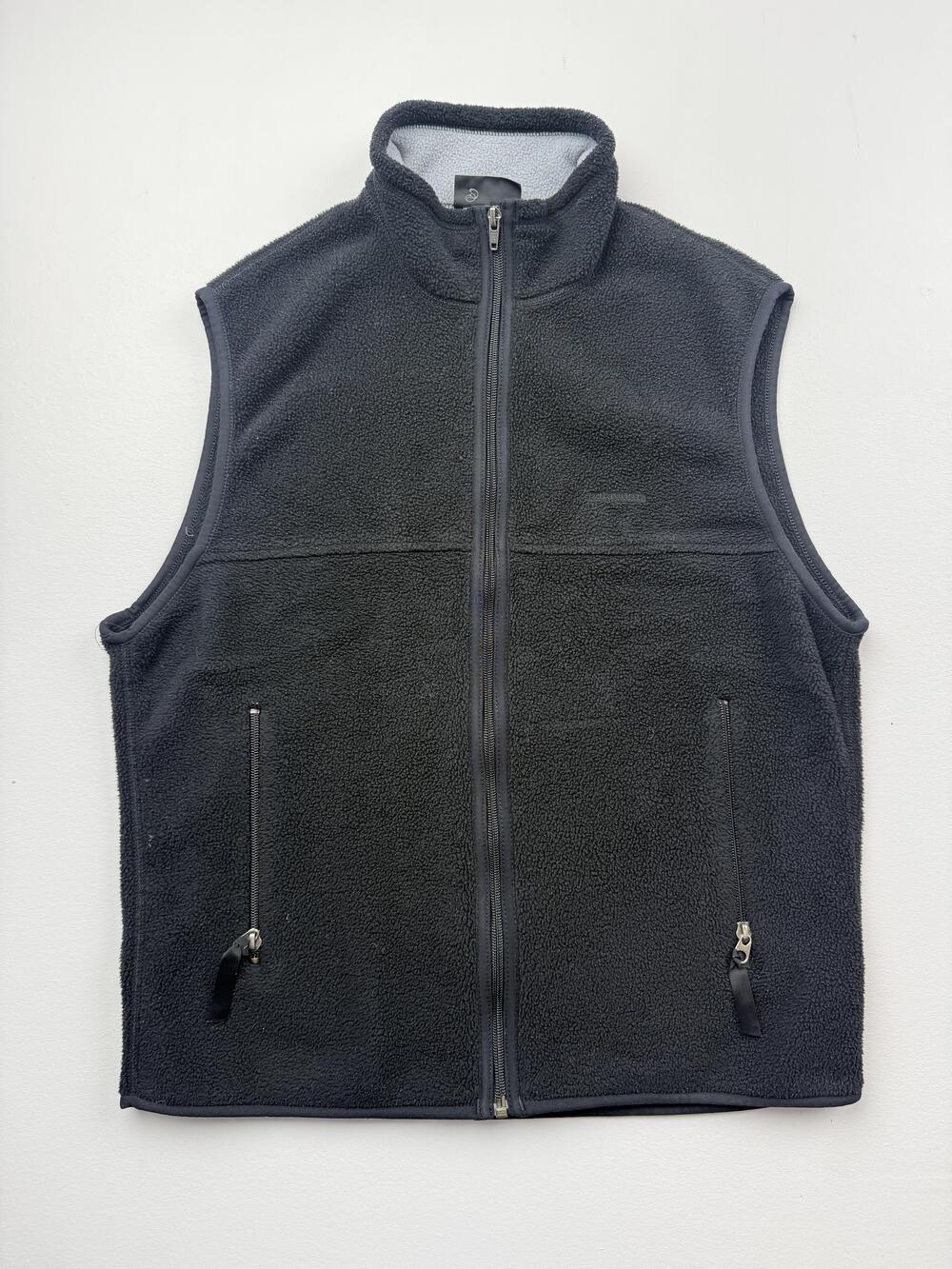 Patagonia Vest Mens Black Fleece Synchilla Full Zip Pockets Outdoor Casual Read